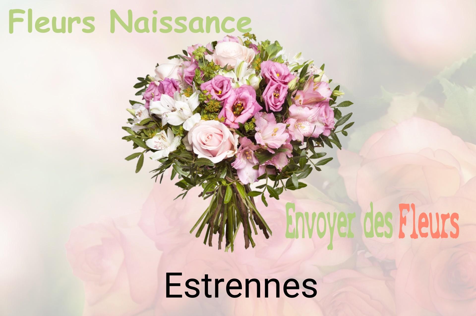 Bouquet de fleurs de naissance livré à Estrennes